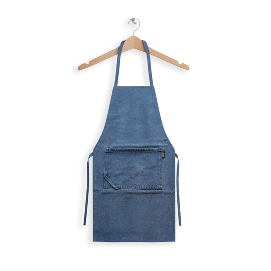 Denim look apron