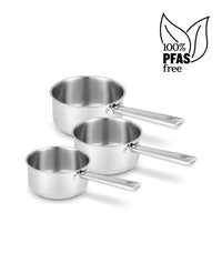 Cicla 3 pcs saucepan set 16-18-20 cm