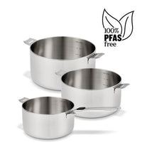 Evolution 3 pcs saucepan set with handle